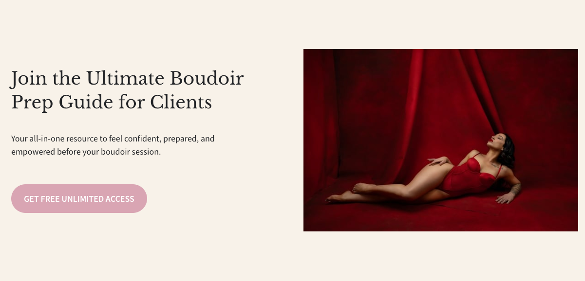 The 1st Boudoir Video Platform Made Just for Boudoir Clients